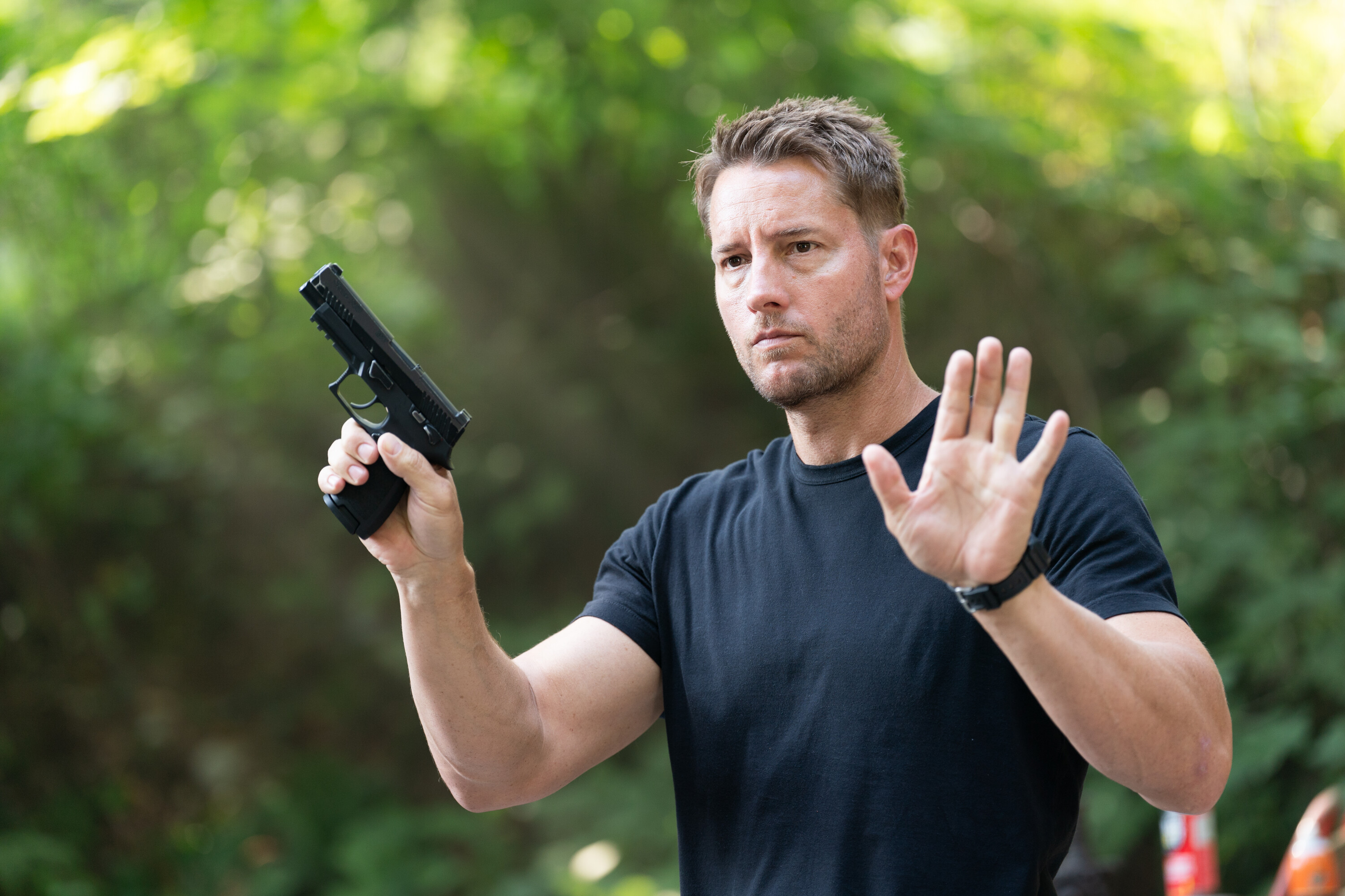 See Justin Hartley's Hottest Moments as Colter on CBS' Hit Series 'Tracker'