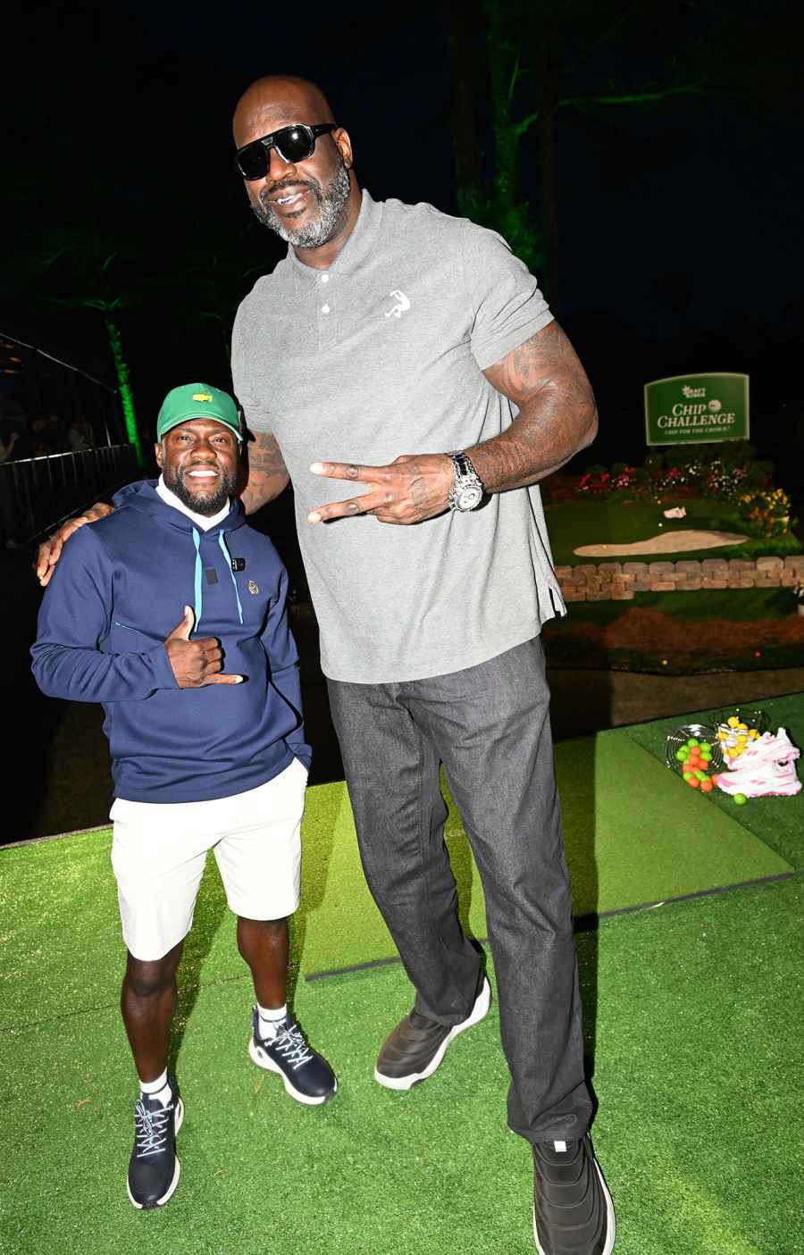 Kevin Hart and Shaquille O Neal DraftKings x Sports Illustrated Augusta After Dark Hot Pics