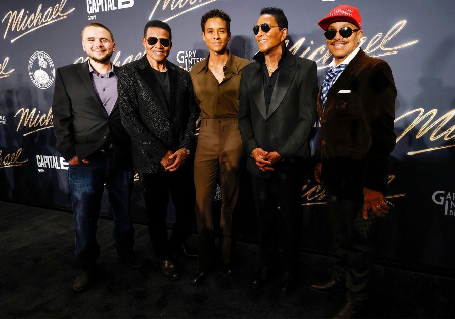 Prince Jackson Jackie Jackson Jaafar Jackson Jermaine Jackson Marlon Jackson Michael Special Hometown Screening Hot Pics