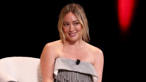 NEW YORK, NEW YORK - APRIL 22: Hilary Duff speaks during the 2026 TIME100 Summit at Jazz at Lincoln Center on April 22, 2026 in New York City. (Photo by Jemal Countess/Getty Images for TIME)