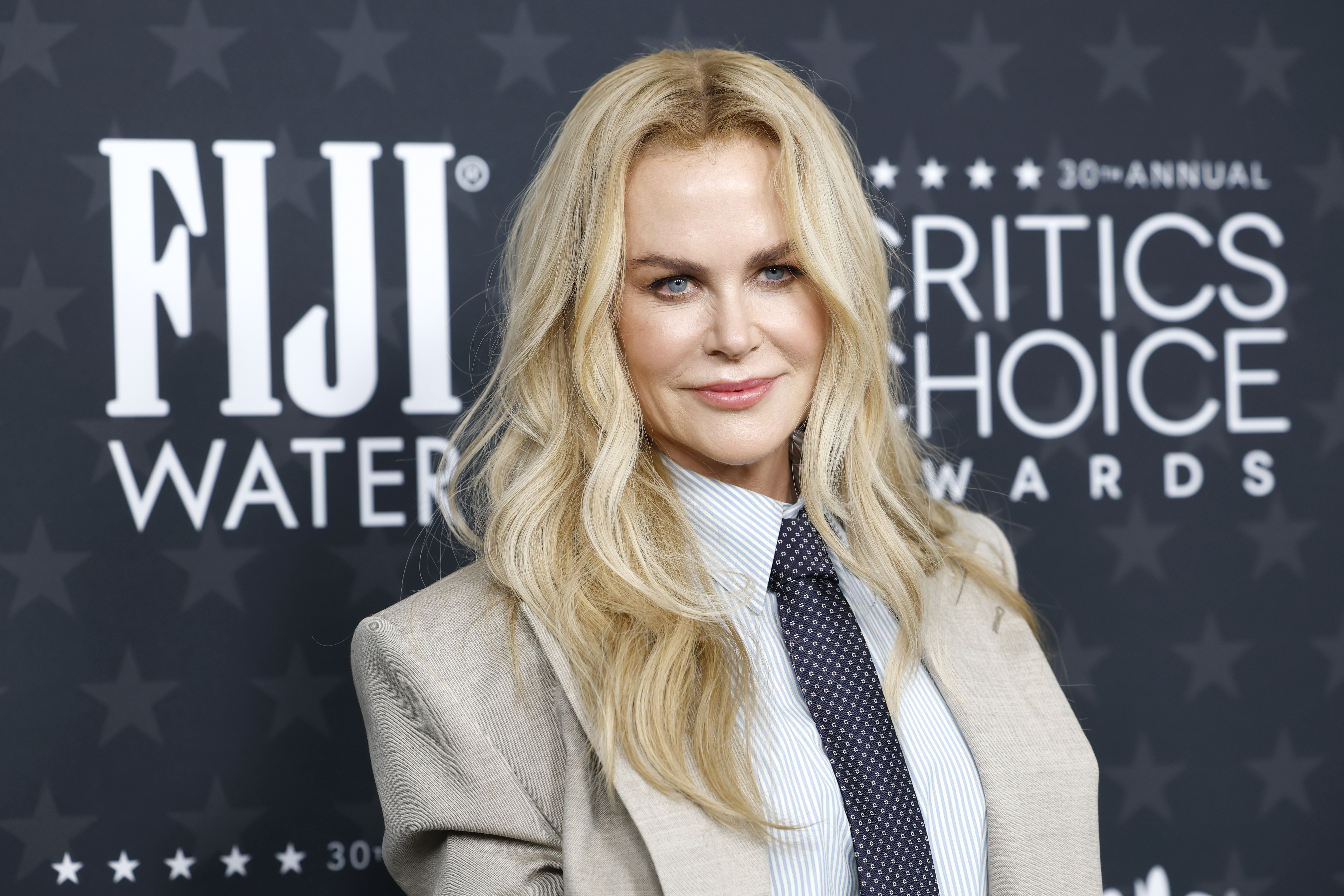 Nicole Kidman attends the 30th Annual Critics Choice Awards at Barker Hangar on February 07, 2025 in Santa Monica, California.