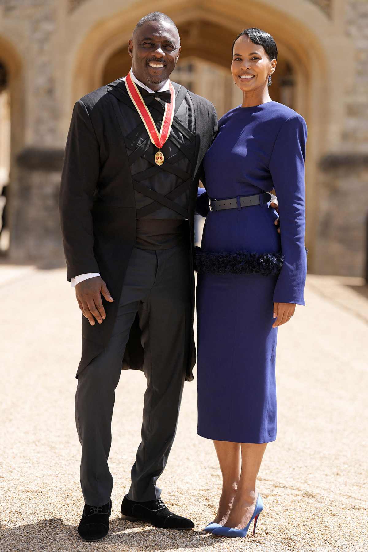 Idris Elba wife Sabrina Dhowre Elba Knight Bachelor investiture ceremony Hot Pics
