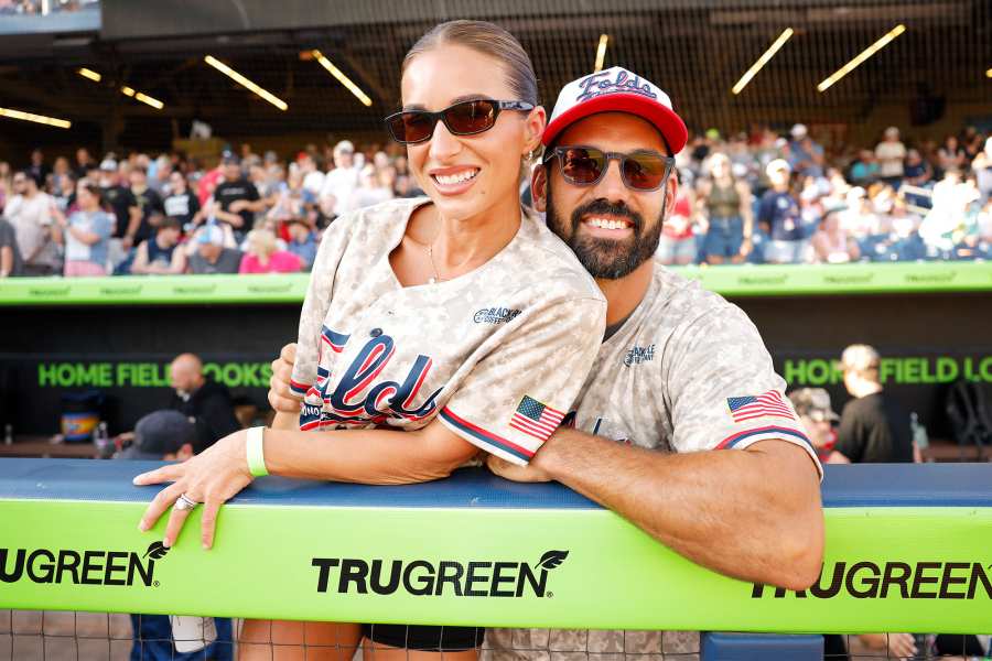 Jessie James Decker and Eric Decker Folds of Honor Tennessees Rock N Jock Celebrity Softball game Hot Pics