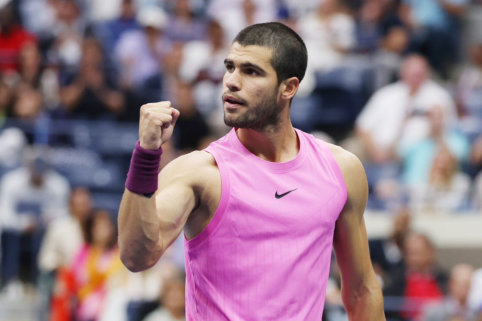 Carlos Alcaraz at the 2025 U.S. Open Men's Final