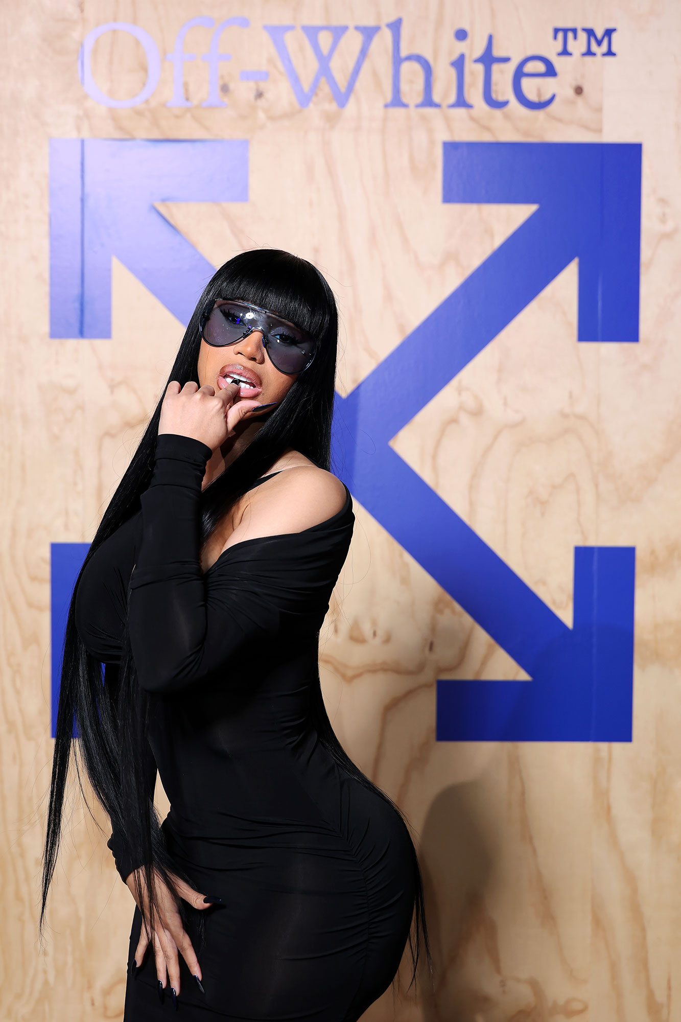 Cardi B Off-White Milan Fashion Week Hot Pics