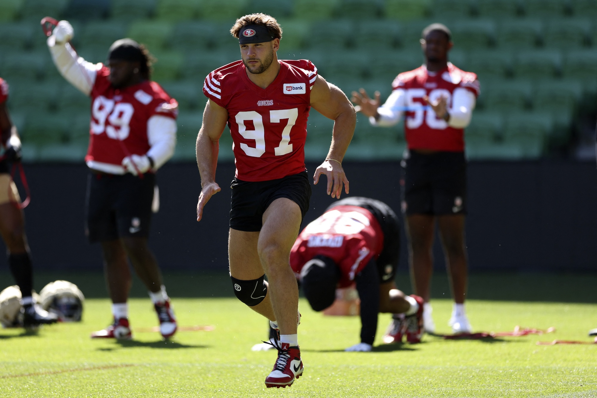 Why San Francisco 49ers Star Nick Bosas Thighs Are Noticeably Different Sizes