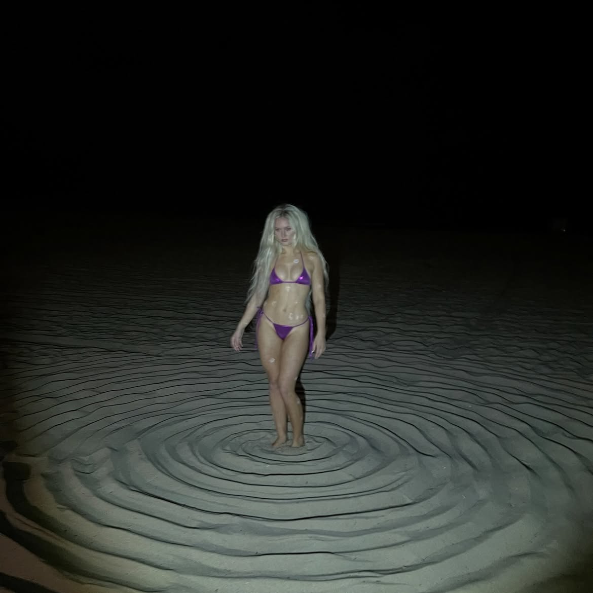 Zara Larsson Shows Off Her Bikini Body in Shimmery Swimsuit