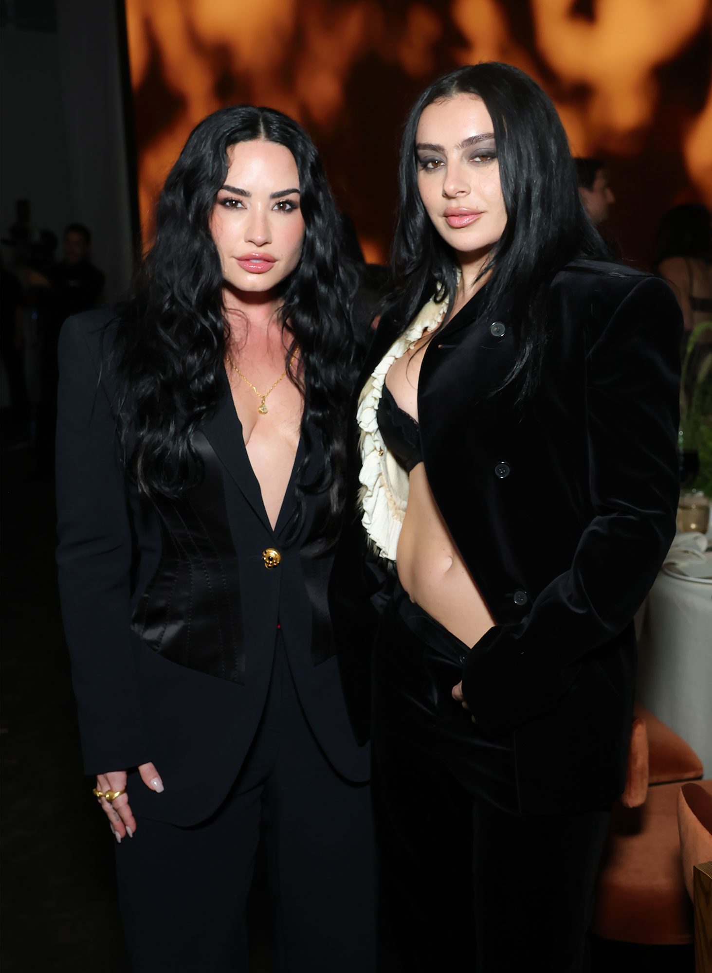 Demi Lovato and Charli xcx Airbnb Gala Hot Pics