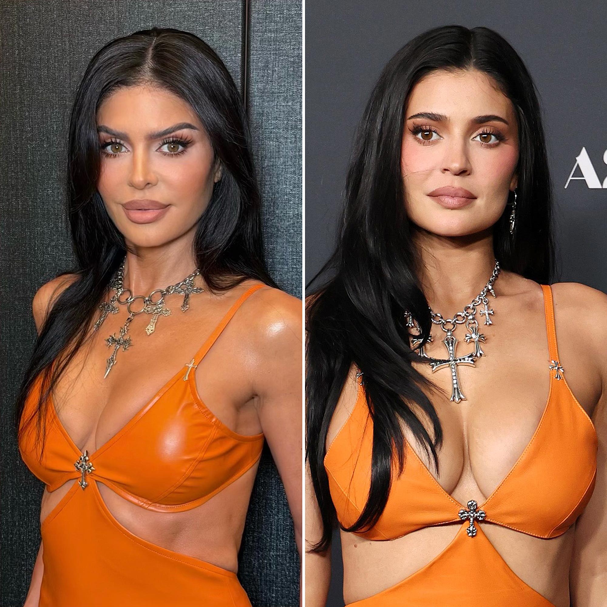 Lisa Rinna Channels Kylie Jenner in Skin Tight Orange Dress for Marty Supreme Halloween Loo